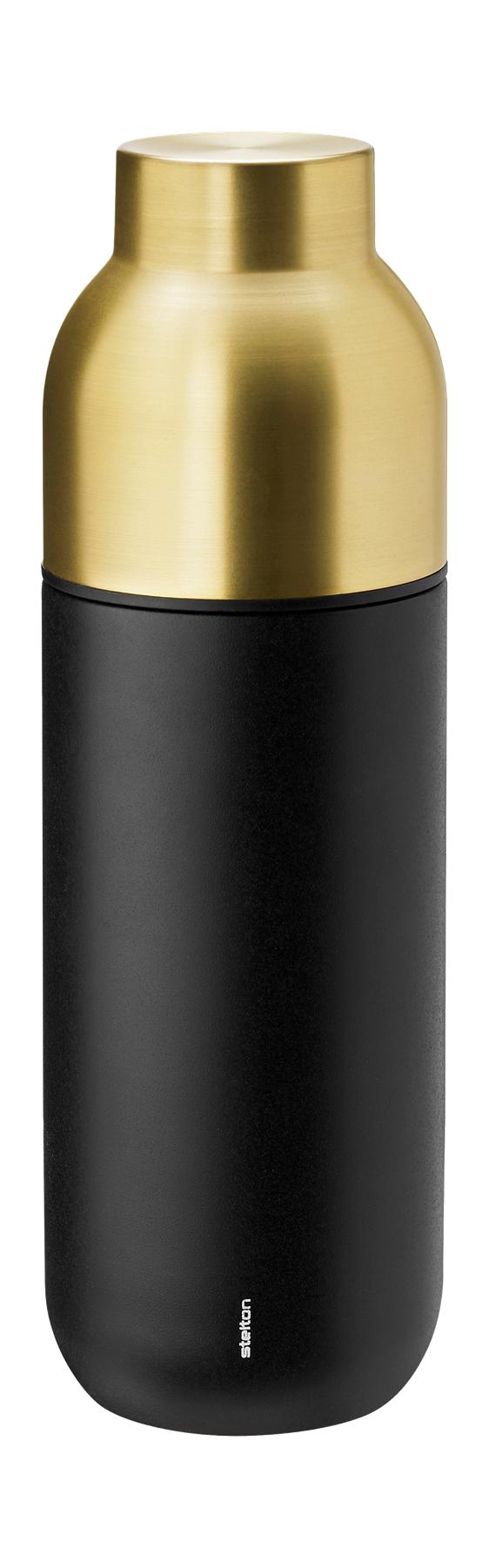 [product_category]-Stelton Collar Termo Bottle 0,75 L, Black/Brass-Stelton-5709846023147-430-STE-1