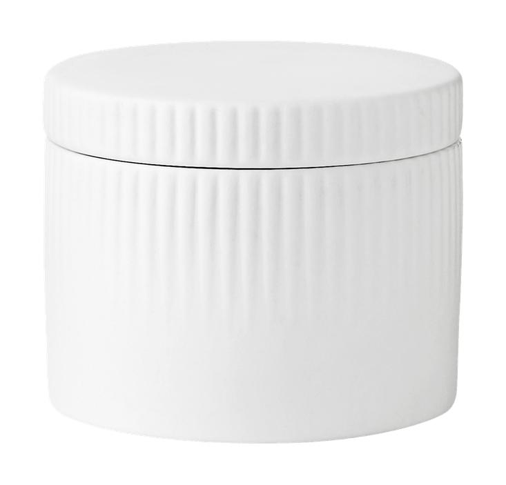 [product_category]-Stelton Pleat Salt Pot, White-Stelton-5709846023635-340-STE-1