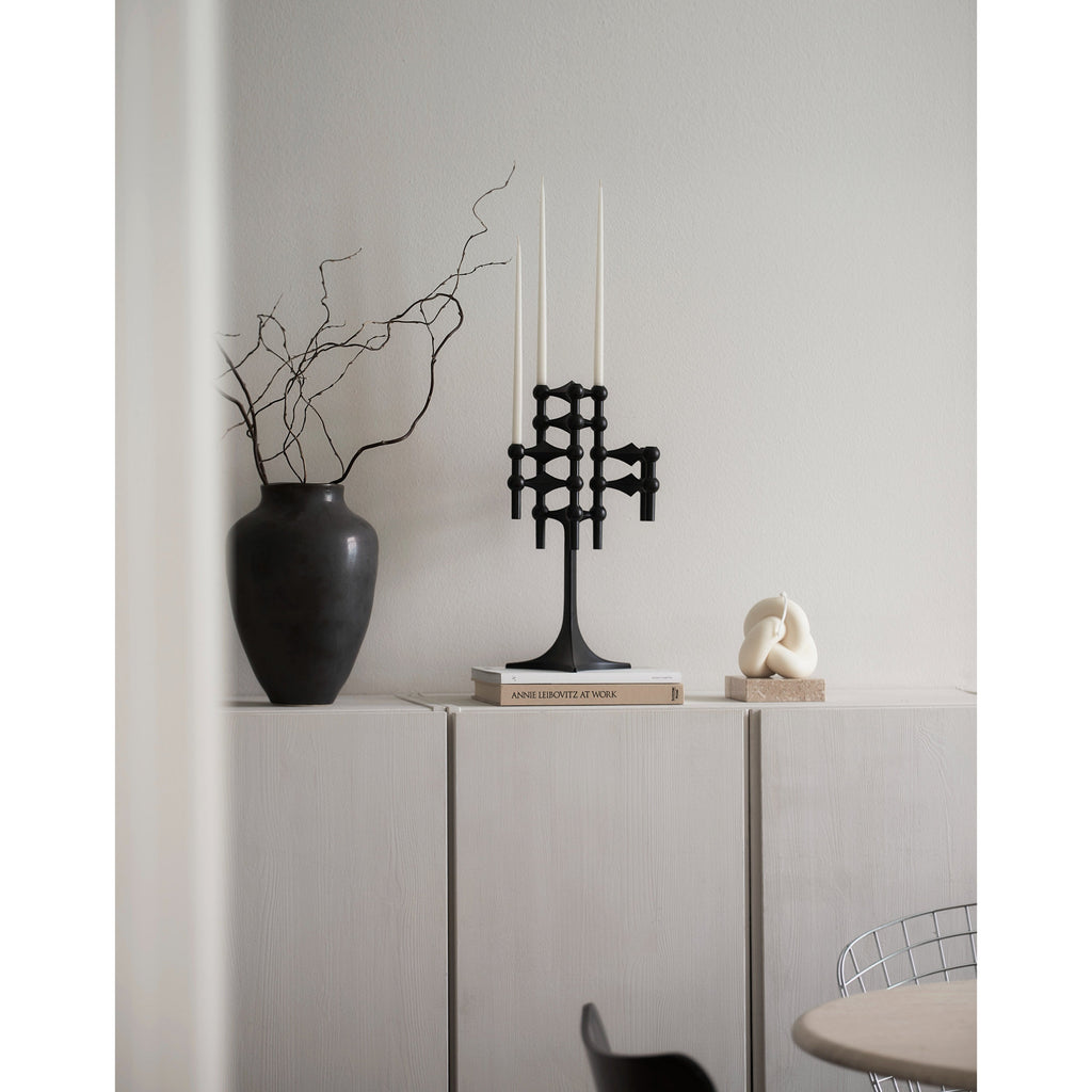 [product_category]-Stoff Nagel Candle Holder, Black-STOFF Nagel-5700002079541-9043-STO-4