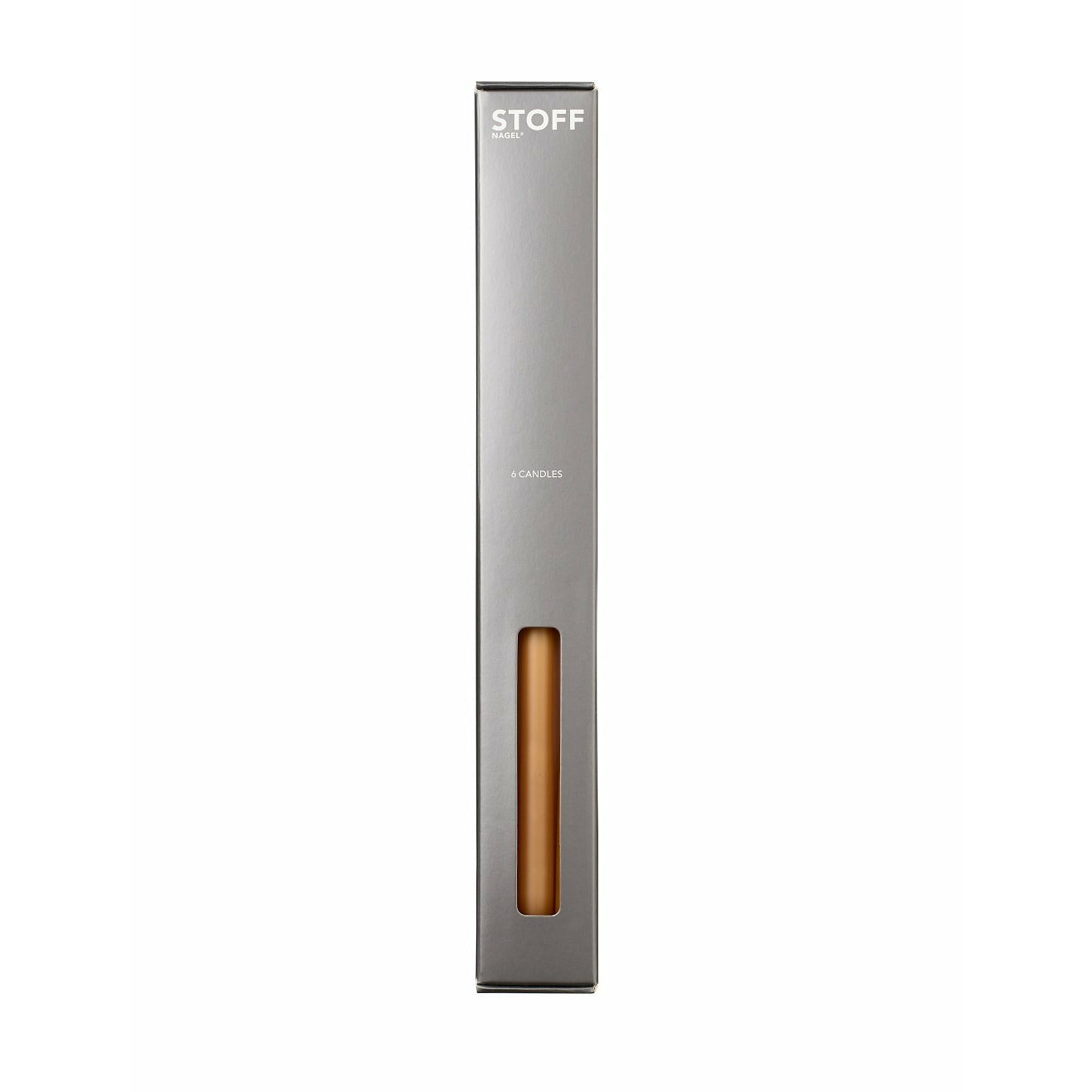 [product_category]-Stoff Nagel Candles By Ester & Erik 6 Pcs., Amber-STOFF Nagel-5700002166371-36006-STO-2