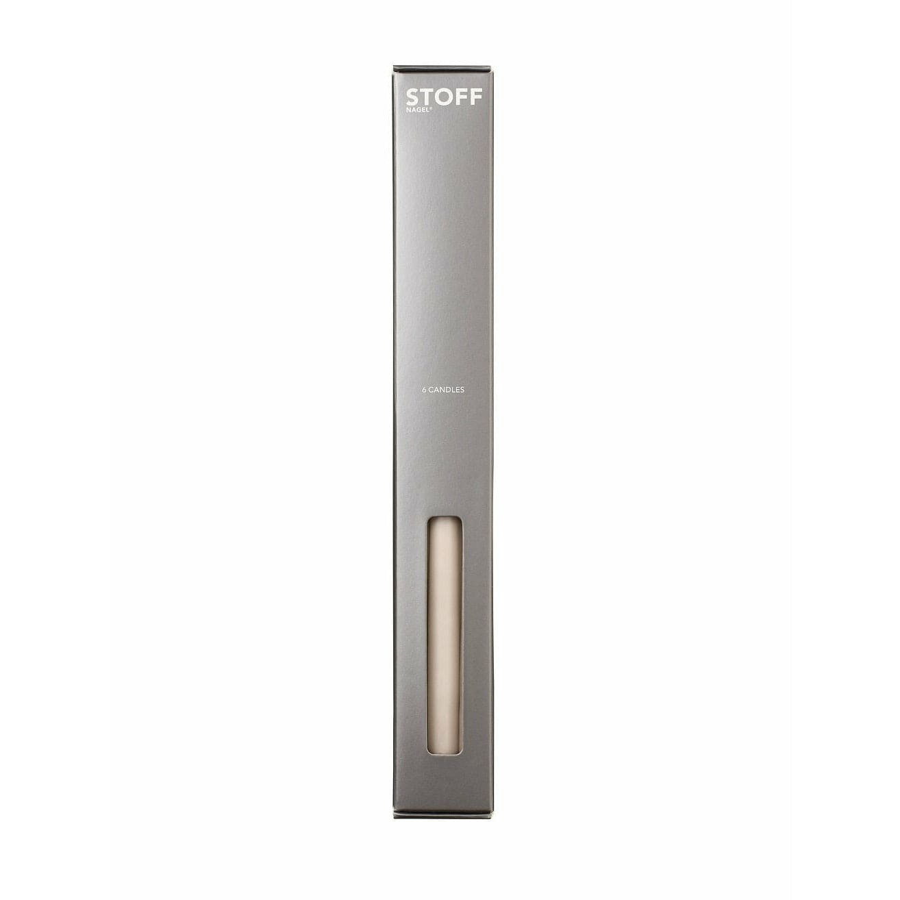 [product_category]-Stoff Nagel Candles By Ester & Erik 6 Pcs., Sand-STOFF Nagel-5700002166388-36007-STO-2
