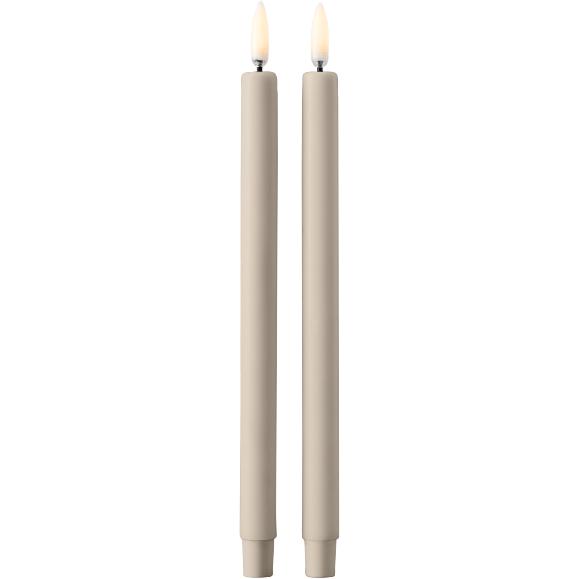 [product_category]-Stoff Nagel Led Candles By Uyuni Lighting Set Of 2, Sand-STOFF Nagel-5700002017109-460004-STO-1