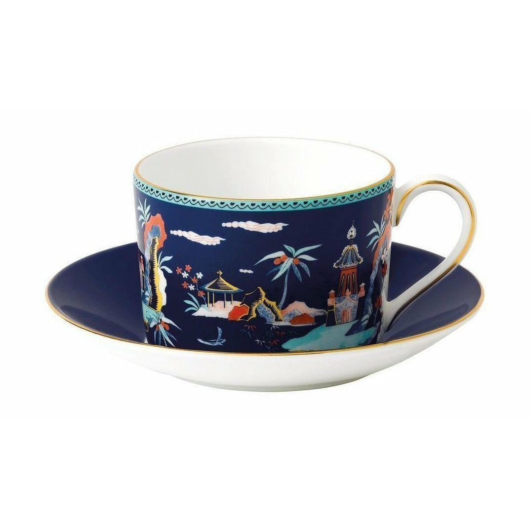 [product_category]-Wedgwood Wonderlust Blue Pagoda Teacup & Saucer Gift Box, Blue-Wedgwood-701587380393-40031709-WED-1