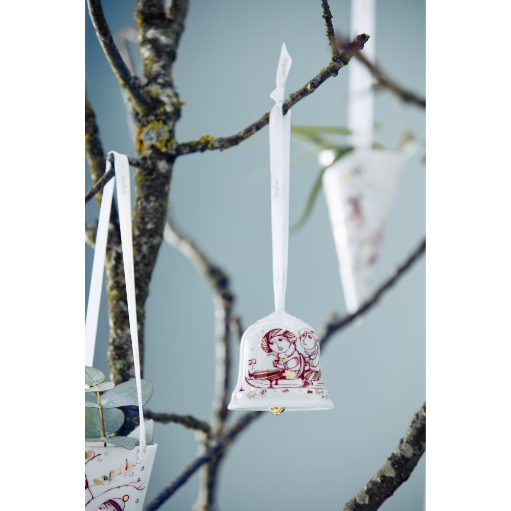 Bjørn Wiinblad Weihnachtsglocke, Rot-Weihnachtsdekorationen-Bjørn Wiinblad-5709513554059-55405-BJO-inwohn