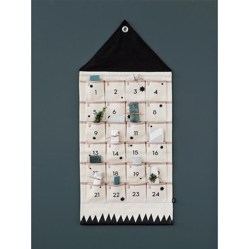 Ferm Living Adventskalender, Schwarz / Weiss-Weihnachtsdekorationen-Ferm Living-5704723240877-24087-FER-UDGÅET-inwohn