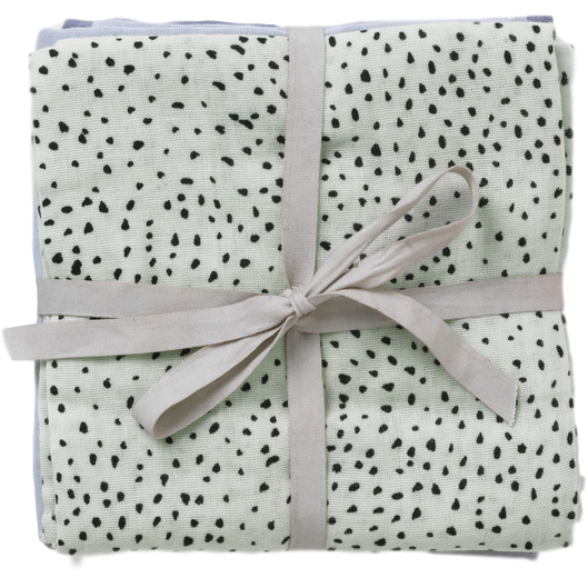 Ferm Living Muslin Squares Stoffwindeln Mint Dot, 3 stk.-Stoffwindeln-Ferm Living-5704723013631-8195-FER-EXPIRED-inwohn