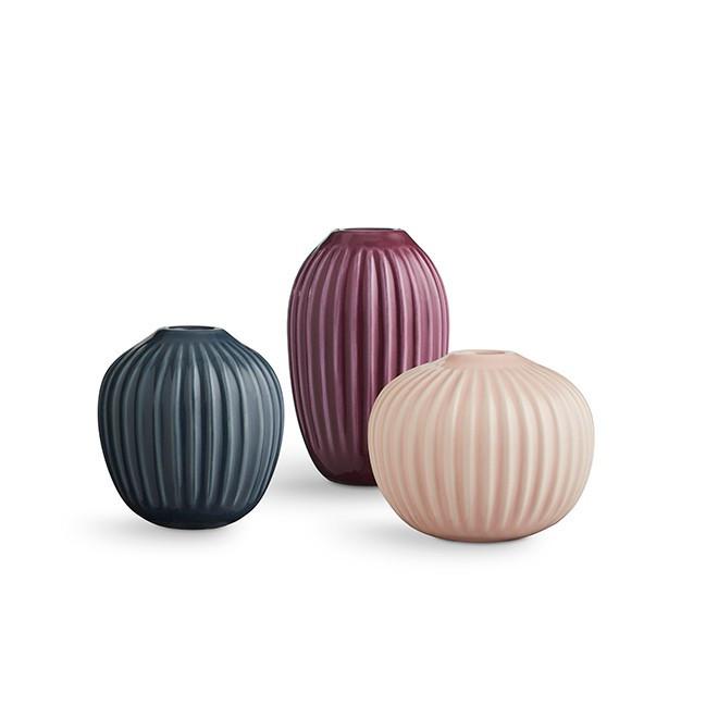 Kähler Hammershøi Vasen Rosa Mini, 3 Stck-Vase-Kähler-5703779161471-692399-KAE-inwohn