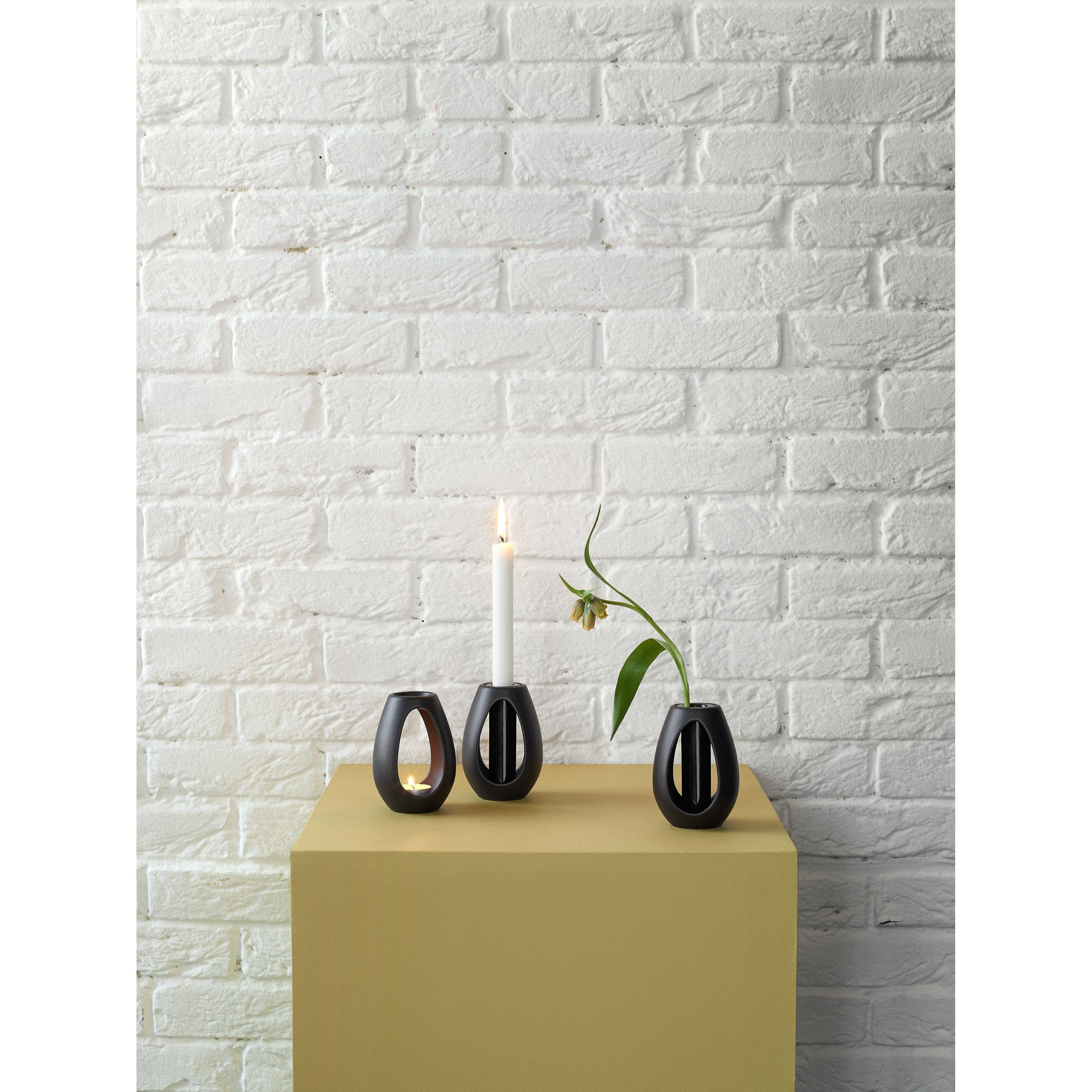 Kähler Kokong Vase, Weiss, H 22cm-Vase-Kähler-5703779182179-691078-KAE-inwohn