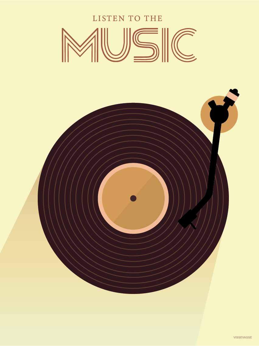Vissevasse Listen To The Music Poster