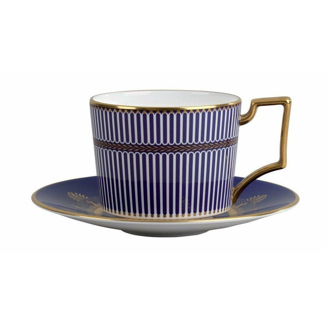 Wedgwood Anthemion Blue Teacup And Saucer Iconic
